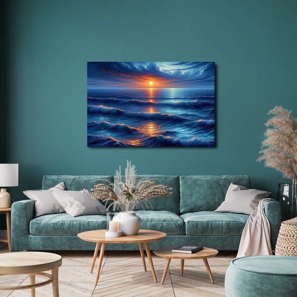 Quadro su tela – Tramonto sull'oceano