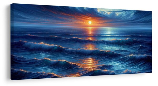 Quadro su tela – Cielo e mare drammatici