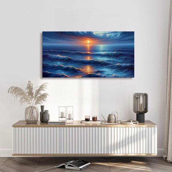 Quadro su tela – Cielo e mare drammatici