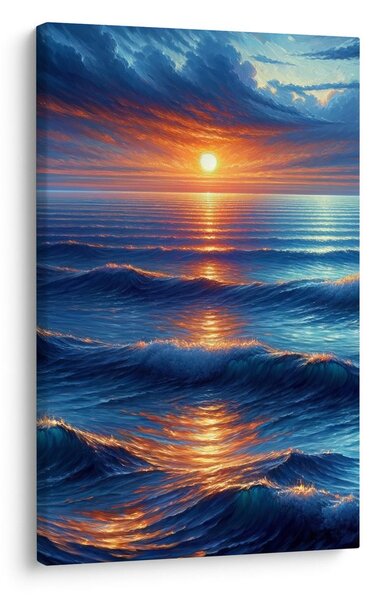 Quadro su tela – Riflesso del sole sulle onde