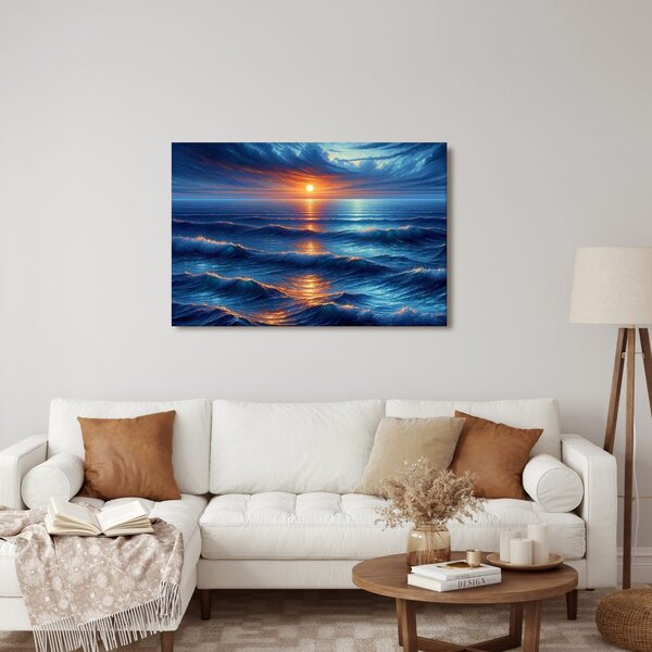 Quadro su tela – Tramonto sull'oceano