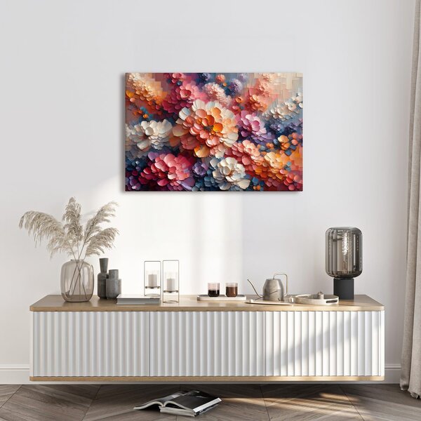 Quadro su tela – Armonia floreale multicolore