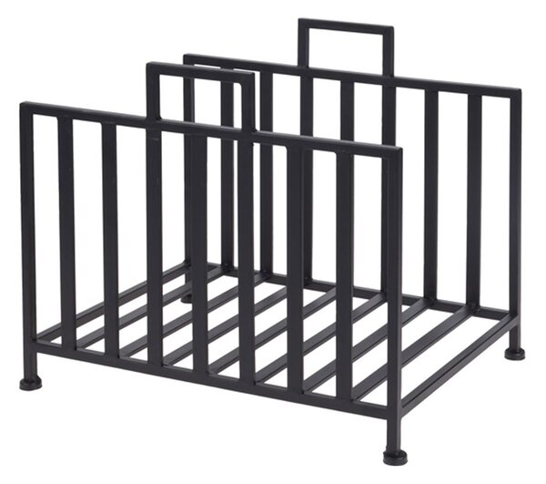 Ambiance organizer in legno, metallo, 40x31x35 cm, nero