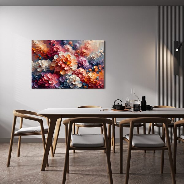 Quadro su tela – Armonia floreale multicolore