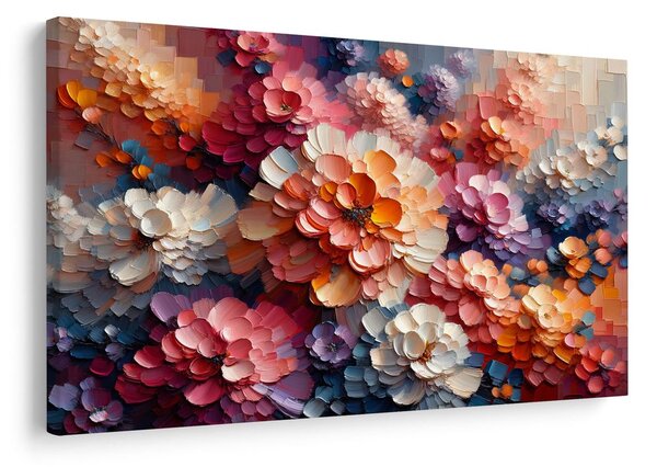 Quadro su tela – Armonia floreale multicolore