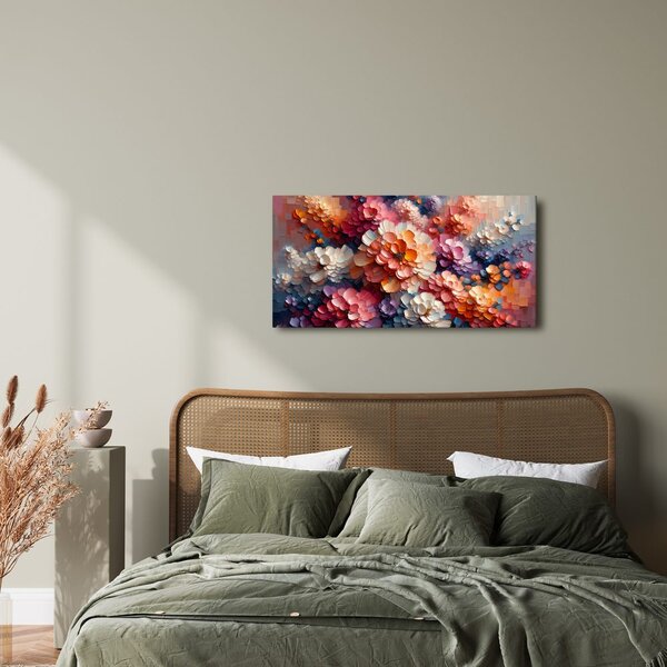Quadro su tela – Colori vivaci dei fiori