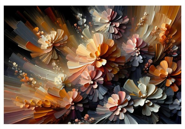 Quadro su tela – Armonia di colori in fiore
