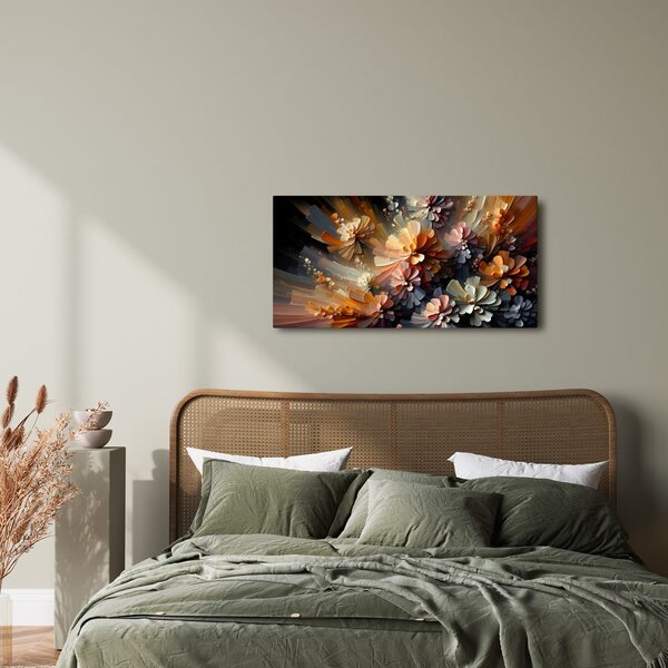 Quadro su tela – Esplosioni floreali astratte