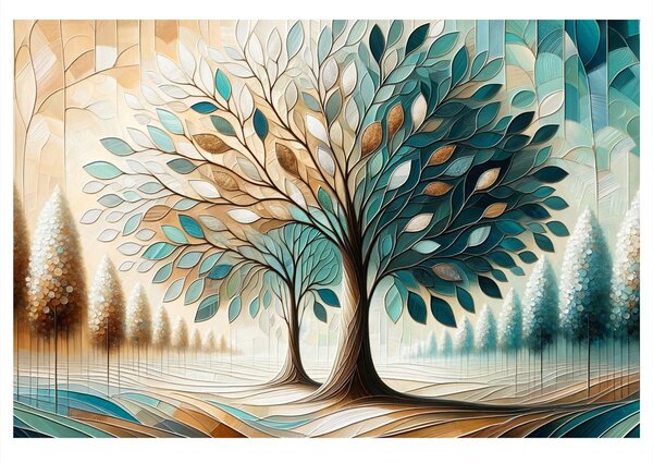 Quadro su tela – Albero della vita incantato