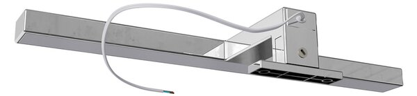 Lampada LED da Specchio 30cm Cromata 4W - Doppia Installazione Colore Bianco Caldo 3.000K