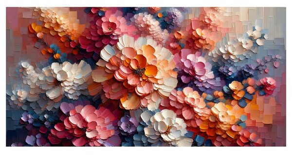 Quadro su tela – Colori vivaci dei fiori