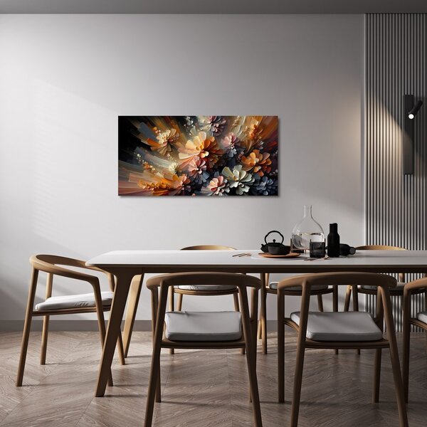 Quadro su tela – Esplosioni floreali astratte