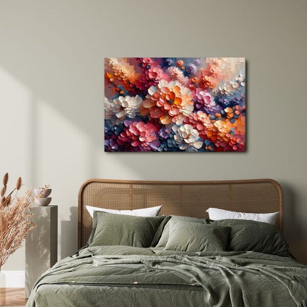 Quadro su tela – Armonia floreale multicolore