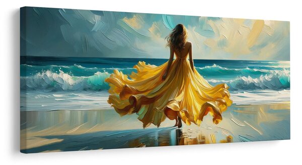 Quadro su tela – Tramonto e mare