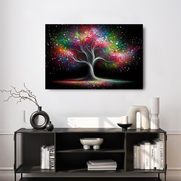 Quadro su tela – Magico albero della vita a colori