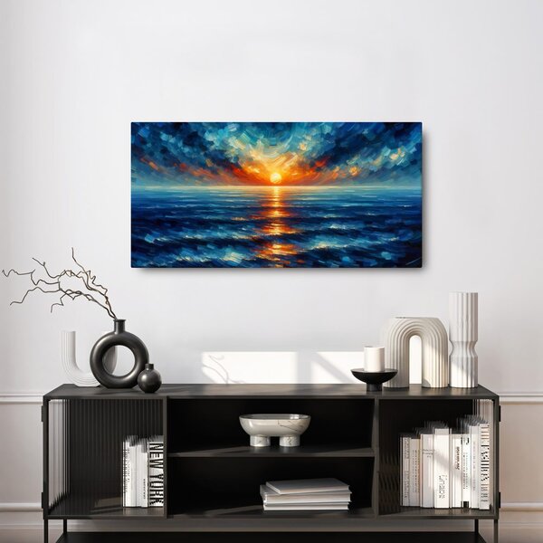 Quadro su tela – Raggi di sole sul mare