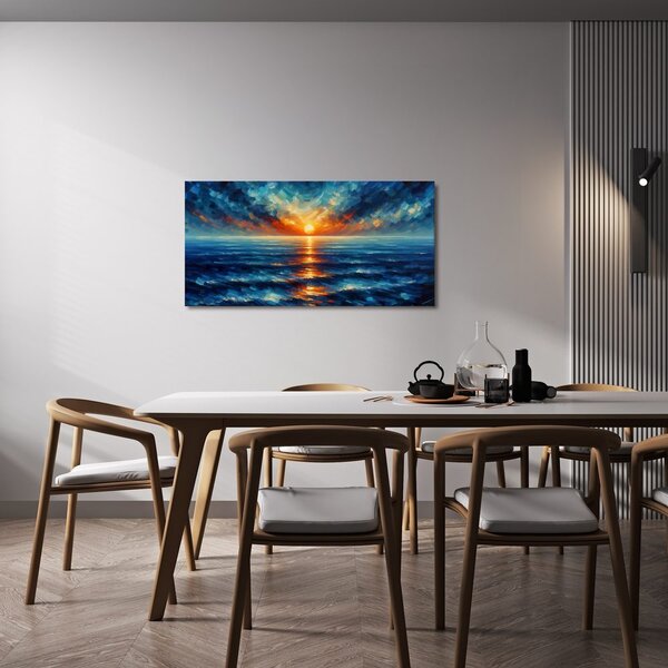 Quadro su tela – Raggi di sole sul mare