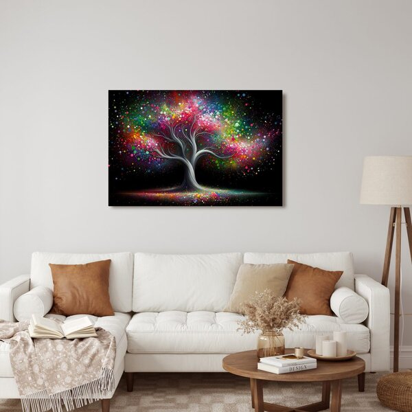 Quadro su tela – Magico albero della vita a colori