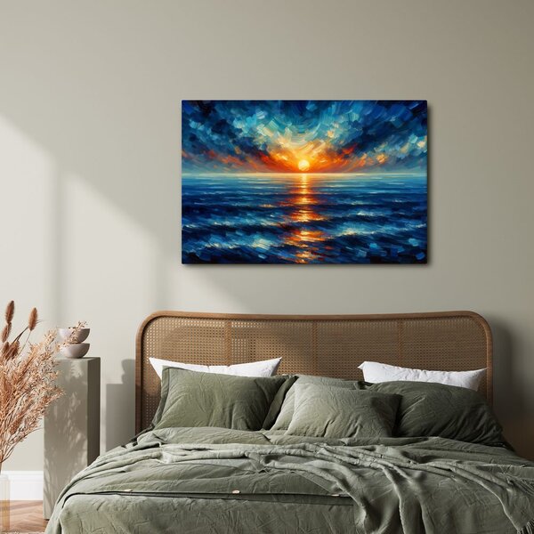 Quadro su tela – Tramonto sull'oceano