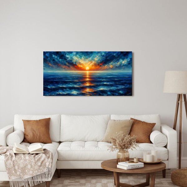 Quadro su tela – Raggi di sole sul mare