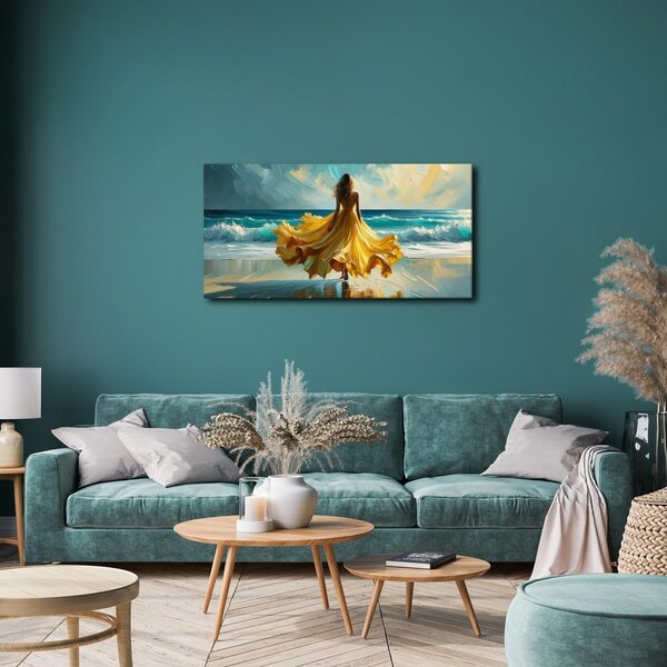 Quadro su tela – Tramonto e mare