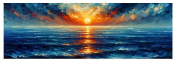 Quadro su tela – Cielo drammatico e onde
