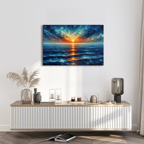 Quadro su tela – Tramonto sull'oceano