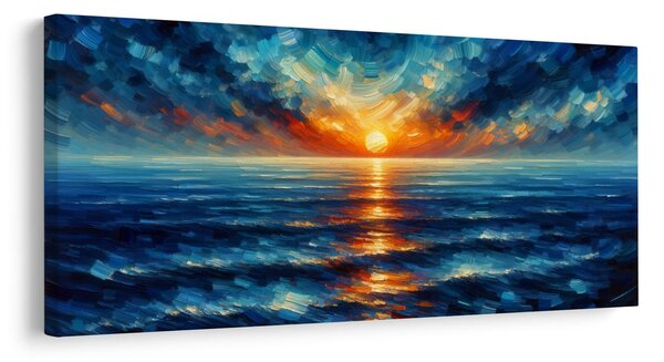 Quadro su tela – Raggi di sole sul mare