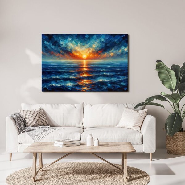 Quadro su tela – Tramonto sull'oceano