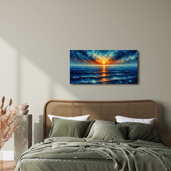 Quadro su tela – Raggi di sole sul mare