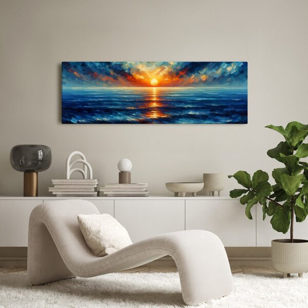 Quadro su tela – Cielo drammatico e onde