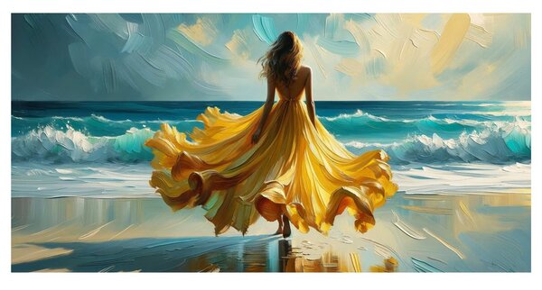Quadro su tela – Tramonto e mare