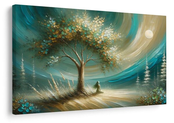 Quadro su tela – Pace sotto l'albero della vita