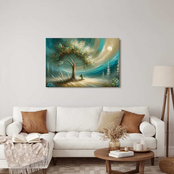 Quadro su tela – Pace sotto l'albero della vita