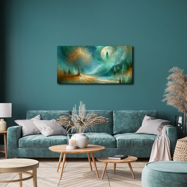 Quadro su tela – Magico albero della vita di notte