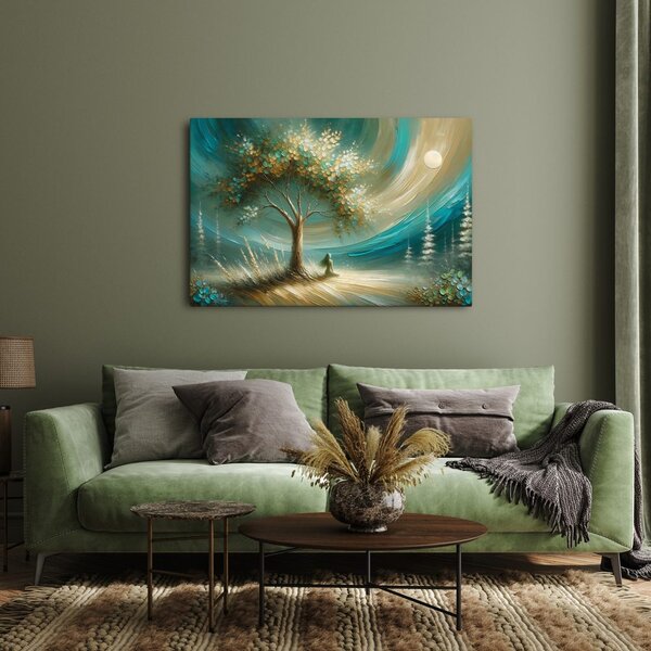Quadro su tela – Pace sotto l'albero della vita