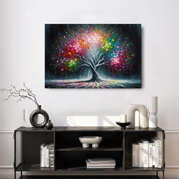 Quadro su tela – Albero della vita colorato