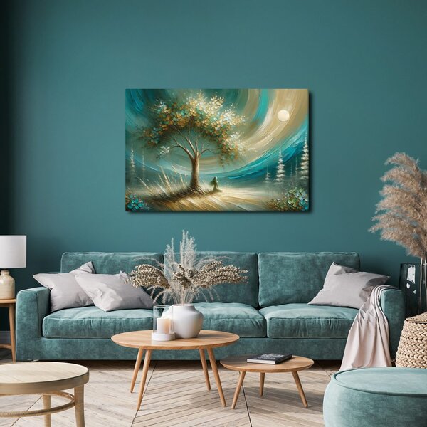 Quadro su tela – Pace sotto l'albero della vita