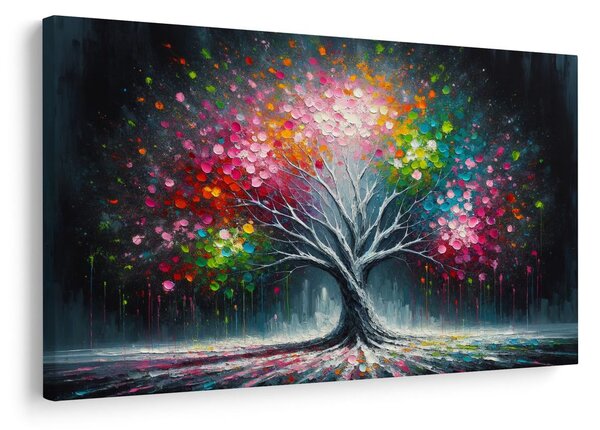 Quadro su tela – Albero della vita colorato