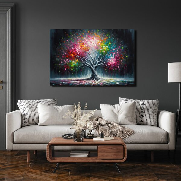Quadro su tela – Albero della vita colorato