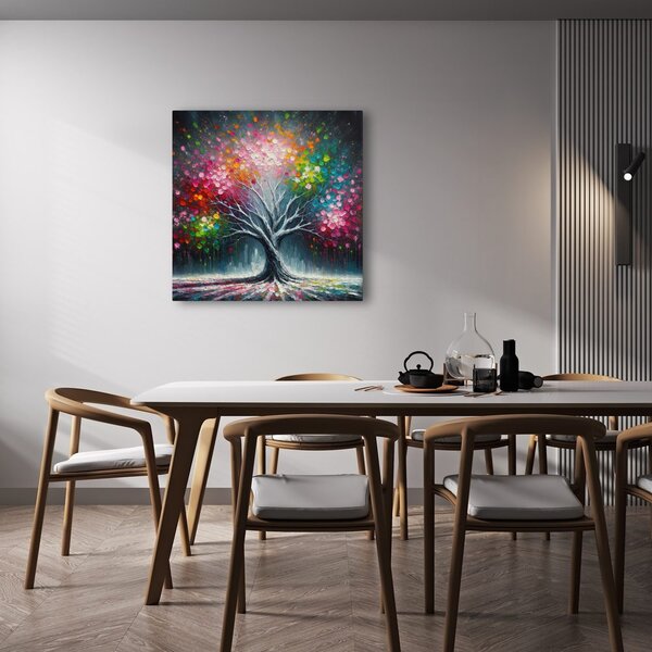 Quadro su tela – Colori vivaci dell'albero della vita