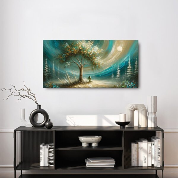 Quadro su tela – Meditazione sotto l'albero della vita