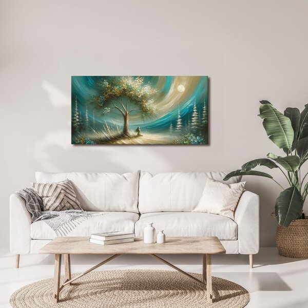 Quadro su tela – Meditazione sotto l'albero della vita