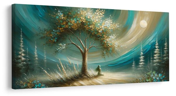 Quadro su tela – Meditazione sotto l'albero della vita
