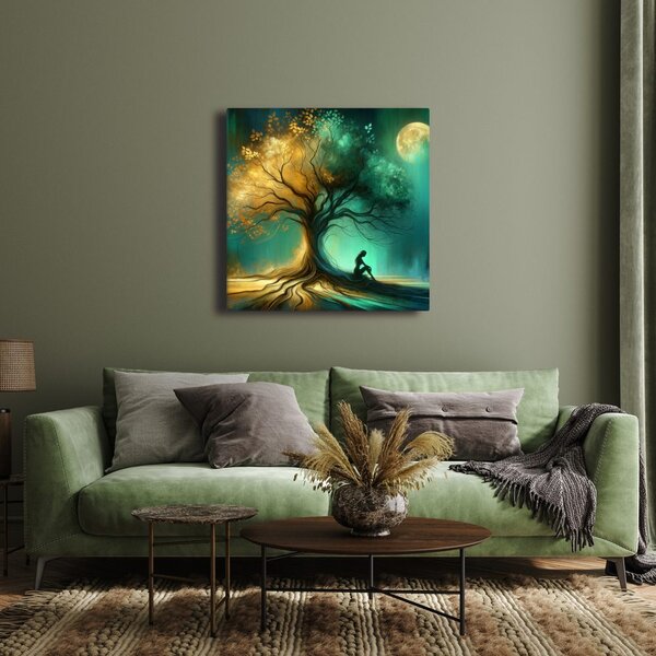 Quadro su tela – Notte serena sotto l'albero della vita