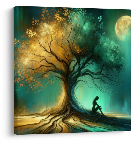 Quadro su tela – Notte serena sotto l'albero della vita
