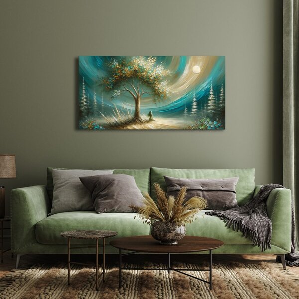 Quadro su tela – Meditazione sotto l'albero della vita