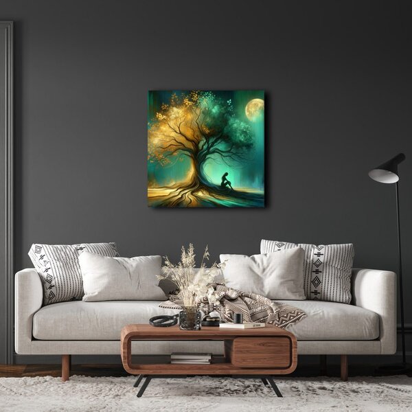 Quadro su tela – Notte serena sotto l'albero della vita
