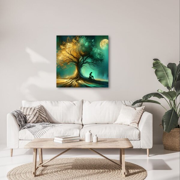 Quadro su tela – Notte serena sotto l'albero della vita