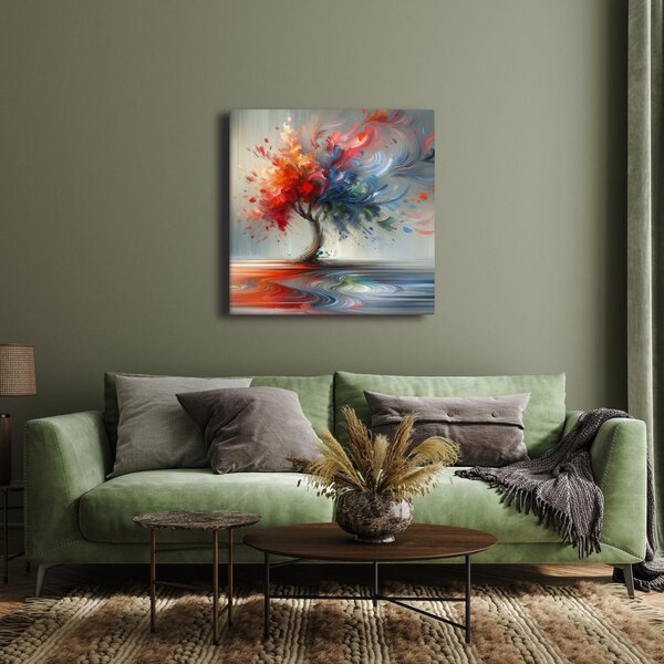 Quadro su tela – Albero della vita astratto in movimento
